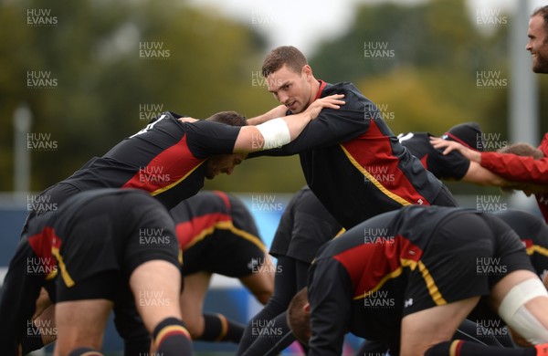 051015 - Wales Rugby Training -George North during training