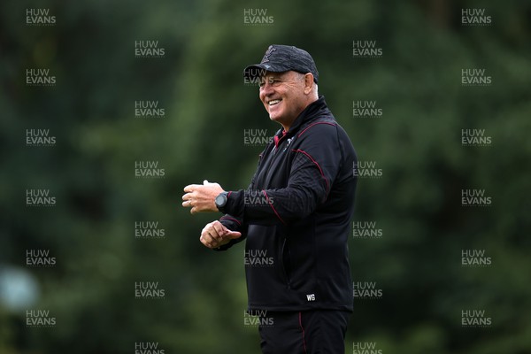 051023 - Wales Rugby Training in the week leading up to their final Rugby World Cup pool game against Georgia - Head Coach Warren Gatland during training