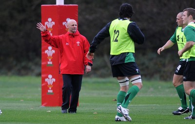 05.11.09 - Wales Rugby Training - New Wales fitness coach Adam Beard during training. 