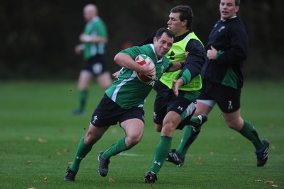 05.11.09 - Wales Rugby Training - Gareth Cooper during training. 
