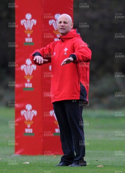05.11.09 - Wales Rugby Training - New Wales fitness coach Adam Beard during training. 