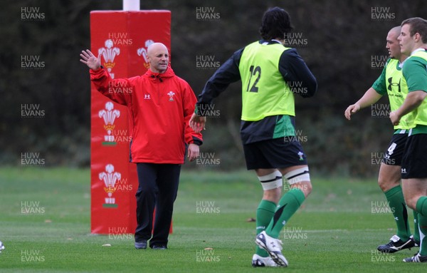 05.11.09 - Wales Rugby Training - New Wales fitness coach Adam Beard during training. 