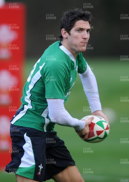 05.11.09 - Wales Rugby Training - James Hook in action during training. 