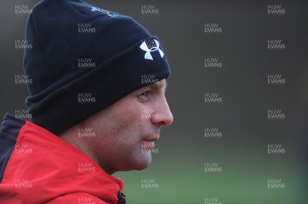 05.11.09 - Wales Rugby Training - New Wales fitness coach Adam Beard during training. 