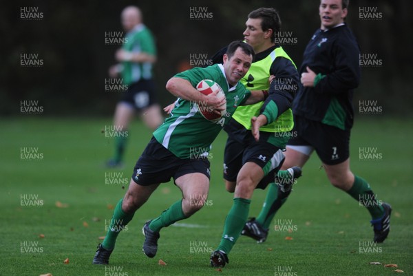 05.11.09 - Wales Rugby Training - Gareth Cooper during training. 
