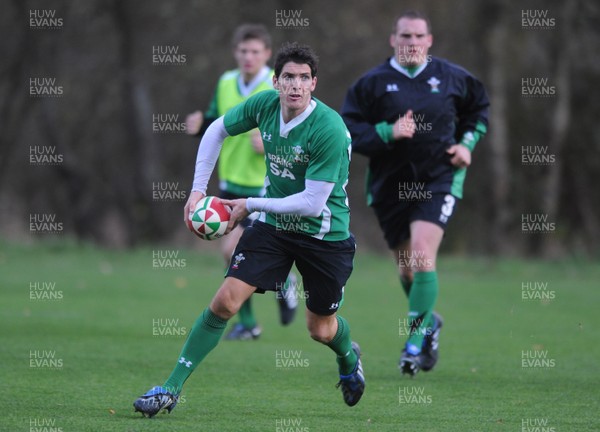 05.11.09 - Wales Rugby Training - James Hook during training. 
