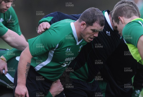 05.11.09 - Wales Rugby Training - Paul James during training. 