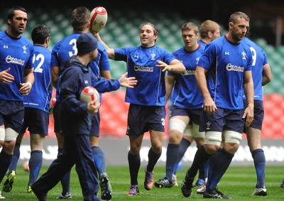 05.11.10 -Wales Rugby Captains Run - Will Harries during training. 