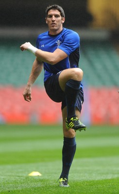 05.11.10 -Wales Rugby Captains Run - James Hook during training. 