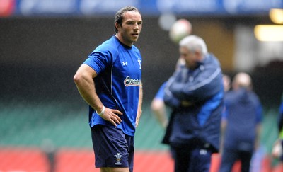 05.11.10 -Wales Rugby Captains Run - Will Harries during training. 