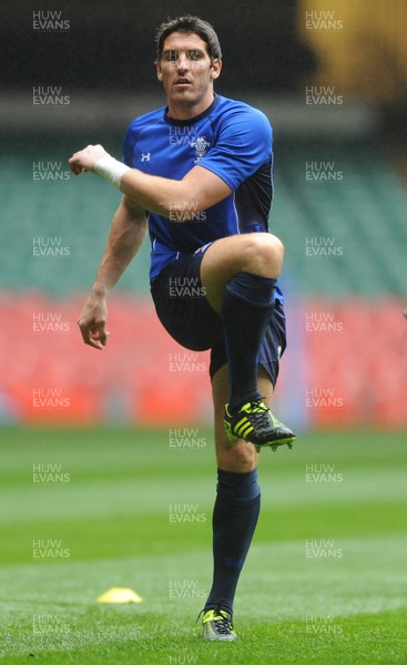 05.11.10 -Wales Rugby Captains Run - James Hook during training. 