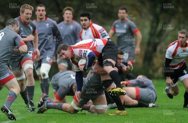 051113 - Wales Rugby Training - Adam Jones during training