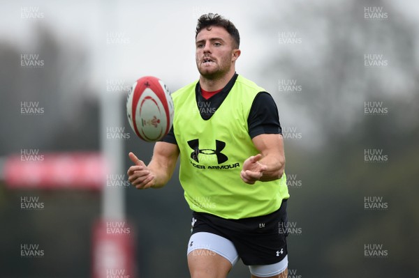 051118 - Wales Rugby Training - Luke Morgan during training