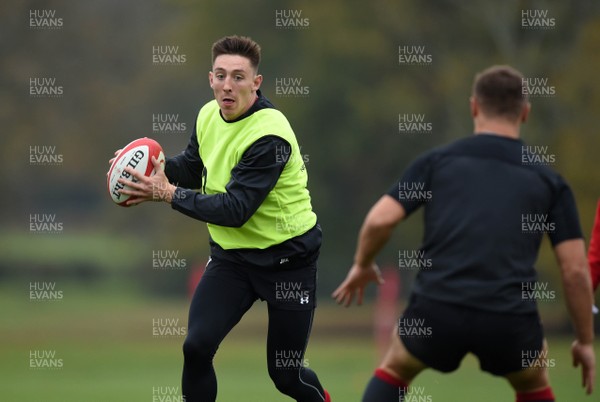 051118 - Wales Rugby Training - Josh Adams during training