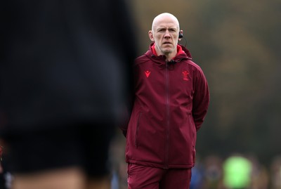 051125 - Wales Rugby Training in the week leading up to their first Quilter Autumn Nations Series against Argentina - Steve Tandy, Head Coach during training