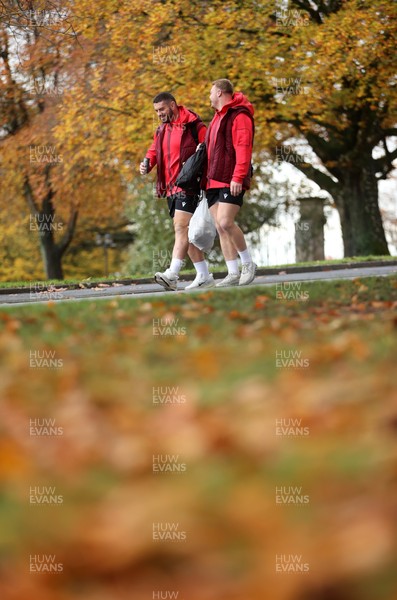 051125 - Wales Rugby Training in the week leading up to their first Quilter Autumn Nations Series against Argentina - Gareth Thomas and Dewi Lake