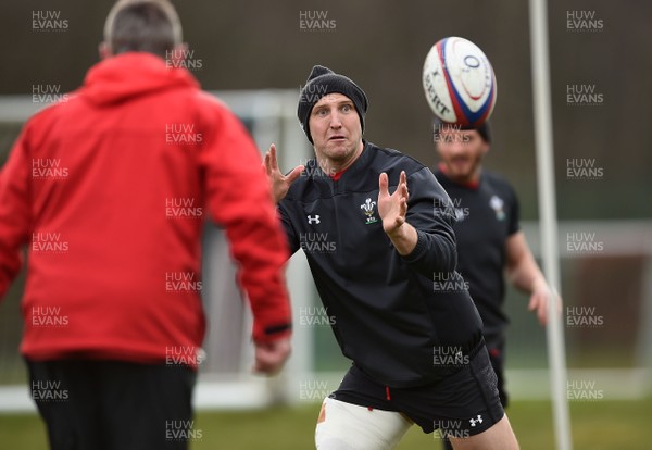 060218 - Wales Rugby Training - Hadleigh Parkes during training