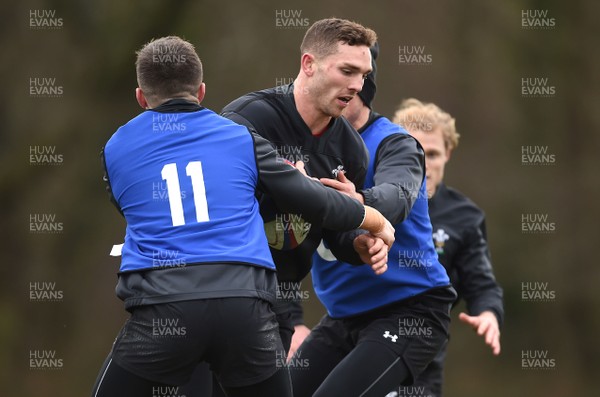 060218 - Wales Rugby Training - George North during training