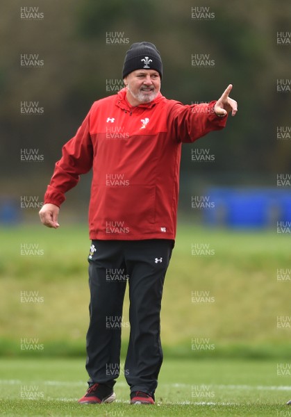 060218 - Wales Rugby Training - Warren Gatland during training