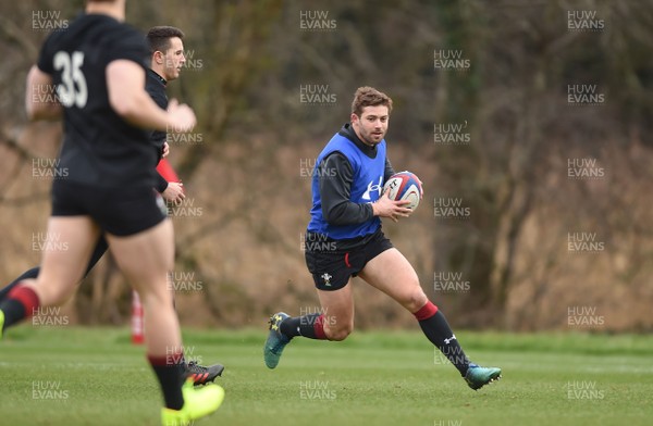 060218 - Wales Rugby Training - Leigh Halfpenny during training