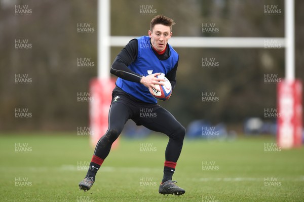 060218 - Wales Rugby Training - Josh Adams during training