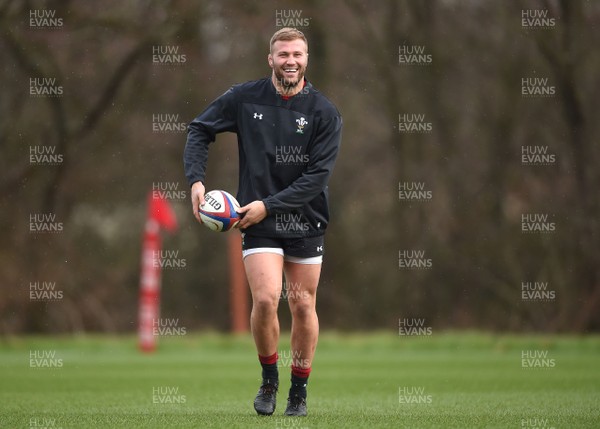 060218 - Wales Rugby Training - Ross Moriarty during training
