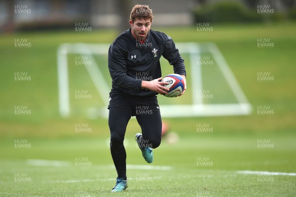 060218 - Wales Rugby Training - Leigh Halfpenny during training
