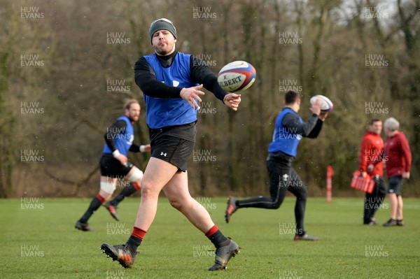 060218 - Wales Rugby Training - Rob Evans during training