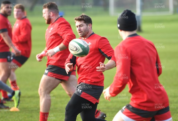 060220 - Wales Rugby Training - Leigh Halfpenny during training