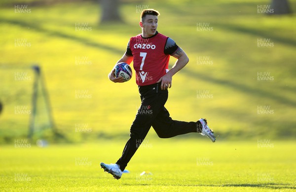 060223 - Wales Rugby Training - Josh Adams during training
