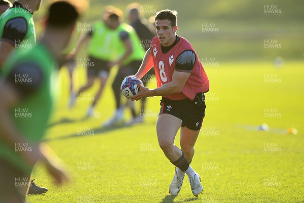 060223 - Wales Rugby Training - Kieran Hardy during training