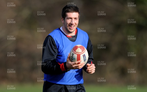 060312 - Wales Rugby Training -Justin Tipuric during training