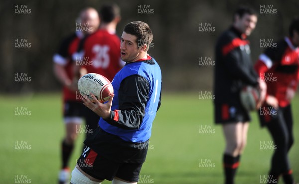 060312 - Wales Rugby Training -Justin Tipuric during training