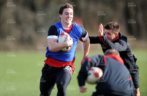 060312 - Wales Rugby Training -George North during training