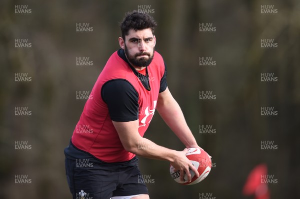 060318 - Wales Rugby Training - Cory Hill during training