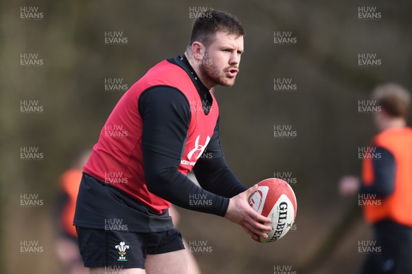 060318 - Wales Rugby Training - Rob Evans during training