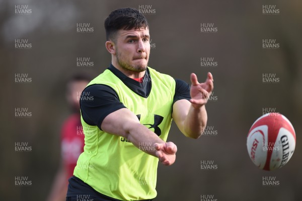 060318 - Wales Rugby Training - Ellis Jenkins during training