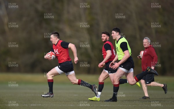 060318 - Wales Rugby Training - Josh Adams during training