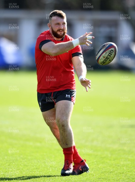 060320 - Wales Rugby Training - Dillon Lewis during training
