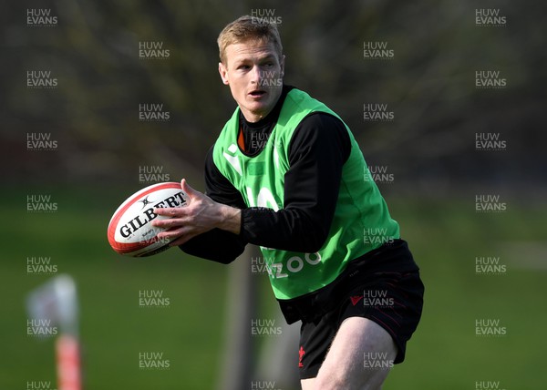 060322 - Wales Rugby Training - Johnny McNicholl during training