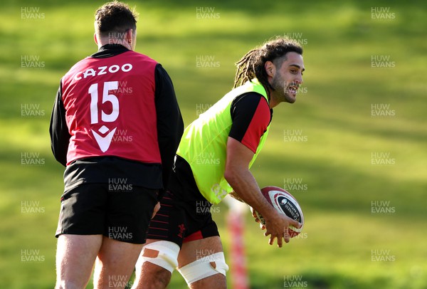 060322 - Wales Rugby Training - Josh Navidi during training