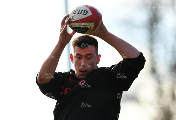 060322 - Wales Rugby Training - Adam Beard during training