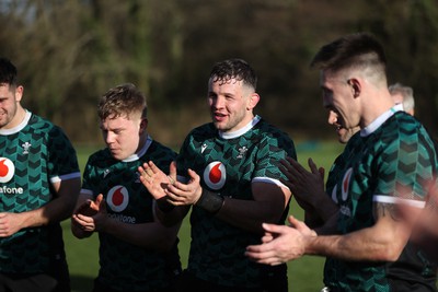 060324 - Wales Rugby Training in the week leading up to their 6 Nations game with France - Elliot Dee during training