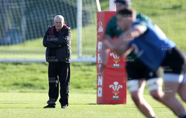 060324 - Wales Rugby Training in the week leading up to their 6 Nations game with France - Warren Gatland, Head Coach during training