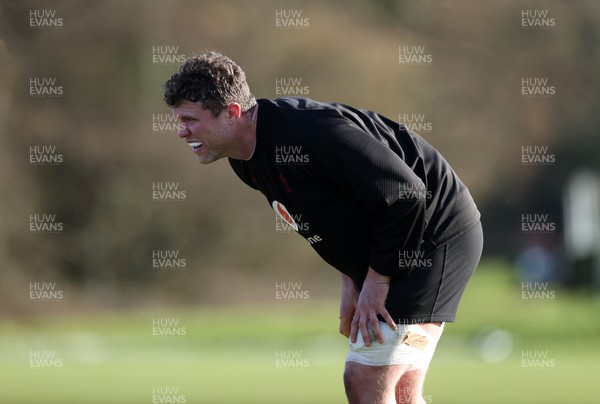 060324 - Wales Rugby Training in the week leading up to their 6 Nations game with France - Will Rowlands during training