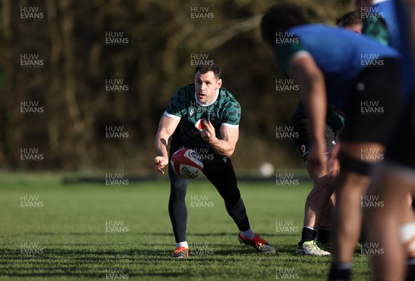 060324 - Wales Rugby Training in the week leading up to their 6 Nations game with France - Tomos Williams during training
