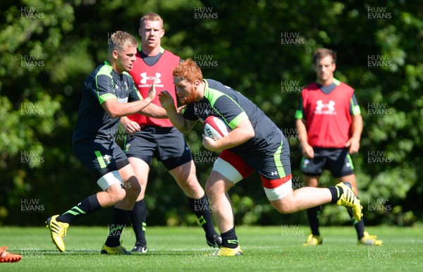 060815 - Wales Rugby Training -Dan Baker during training