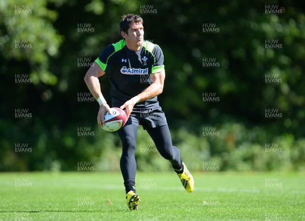 060815 - Wales Rugby Training -James Hook during training