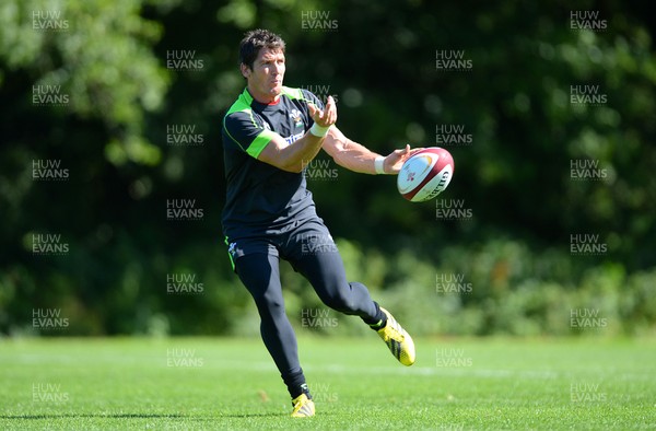 060815 - Wales Rugby Training -James Hook during training