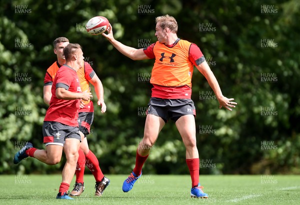 060819 - Wales Rugby Training - Alun Wyn Jones during training